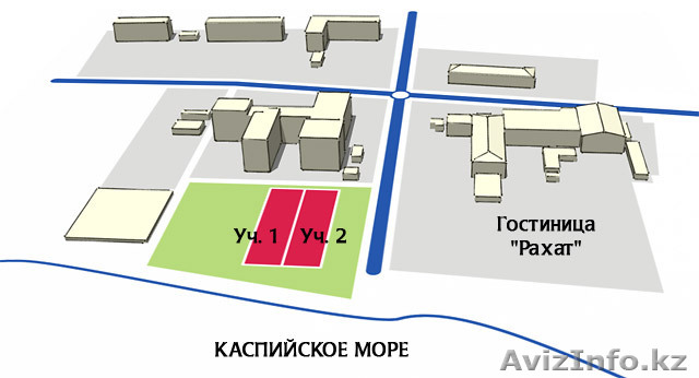 Продаются 2 земельных участка в г.Актау, 1 микрорайон, прибрежная зона - Изображение #1, Объявление #186170