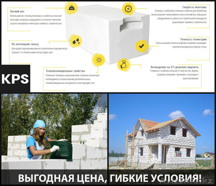 Автоклавные газоблоки паз-гребень – БЫСТРО, ДОСТУПНО, КАЧЕСТВЕННО! - Изображение #1, Объявление #1233744