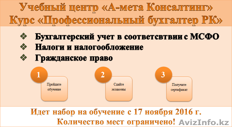 Курс "Профессиональный Бухгалтер" для ф/лиц 116000, для ю/лиц 128000 - Изображение #1, Объявление #1497187