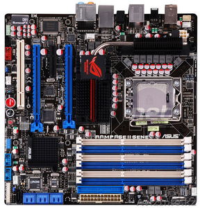 Продам материнскую плату ASUS Rampage II Gene на чипсете Intel X58(гарантия 4м) - Изображение #1, Объявление #607346