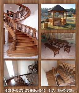 изготовление деревянных лестниц на заказ в актау  - Изображение #1, Объявление #1178741