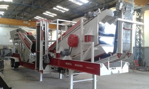 Мобильная цилиндровая дробилка 